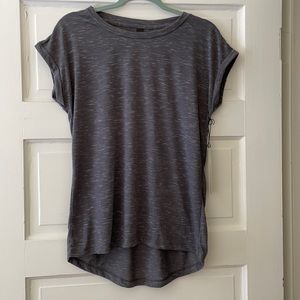 NEW Soft Marled Grey Active Top - Sz M